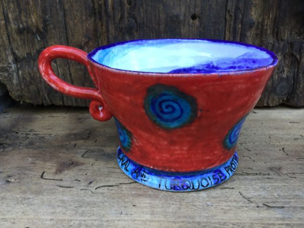 big cup coral turquoise protection for body and spirit